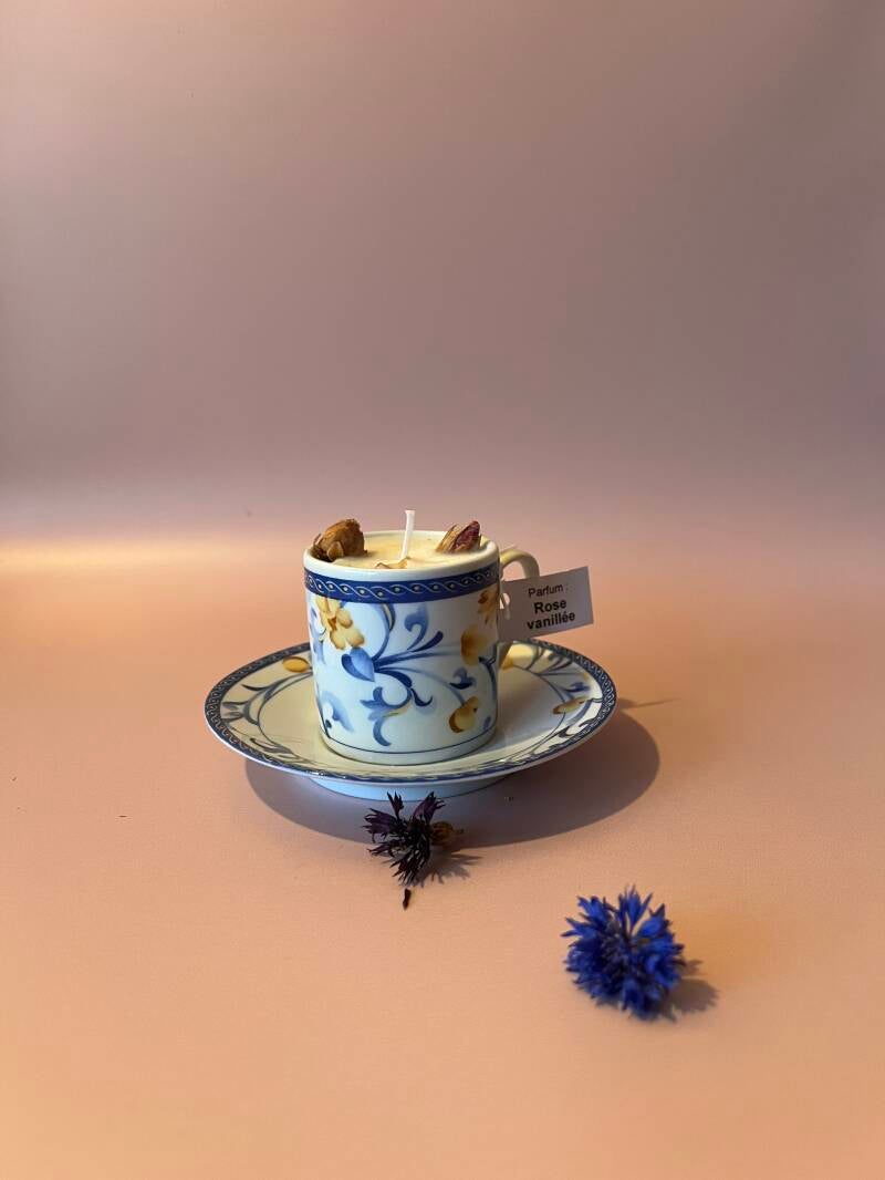 Tasse vintage parfum Fleur de lotus
